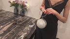 Rhinestone Spherical Evening Bag