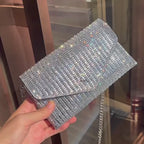 Rhinestone Square Evening Bag